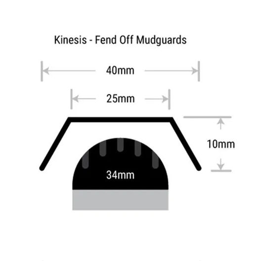 Kinesis Fend Off - Road Gravel Mudguards 700 x 40